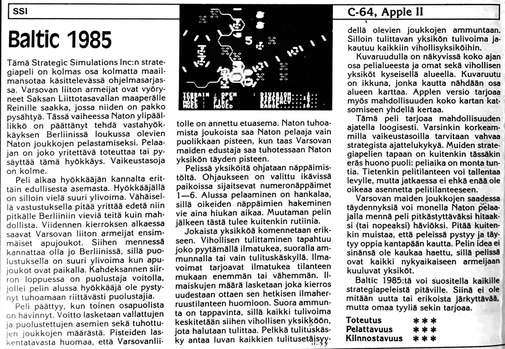 Baltic 1985